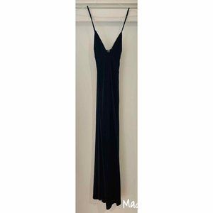 JULIE BROWN BLACK SEXY MAXI DRESS SZ SM